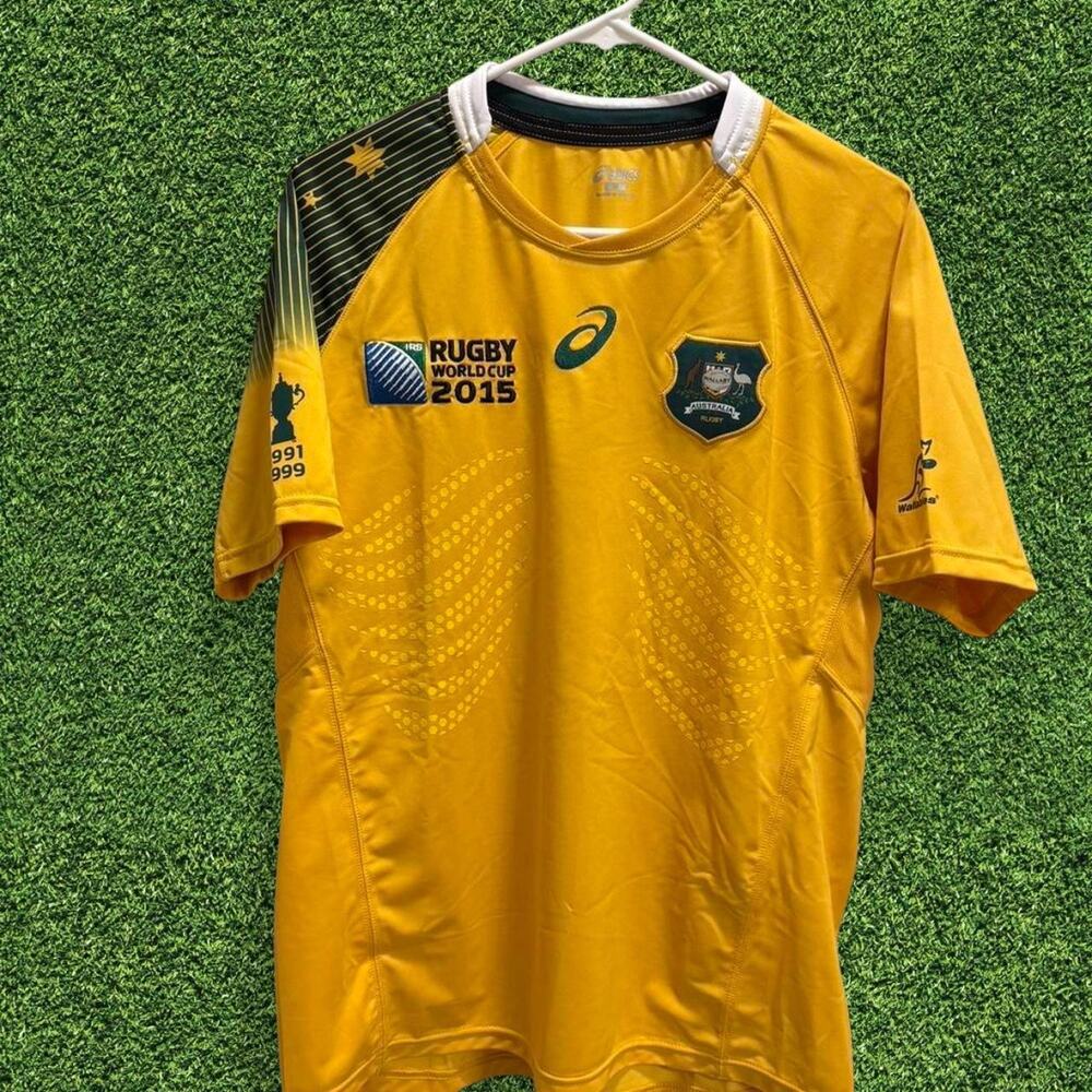 Australia yellow rugby jersey size